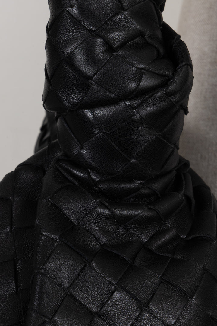 BOTTEGA VENETA Sac à main Twist moyen en Nappa noir
