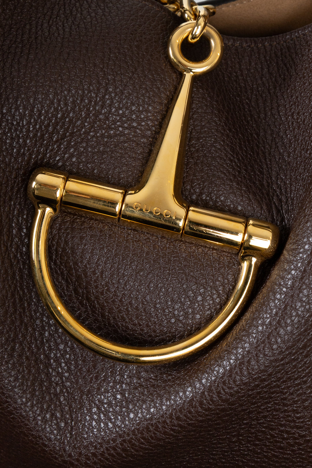 GUCCI Softbit Maxi Shoulder Bag Brown