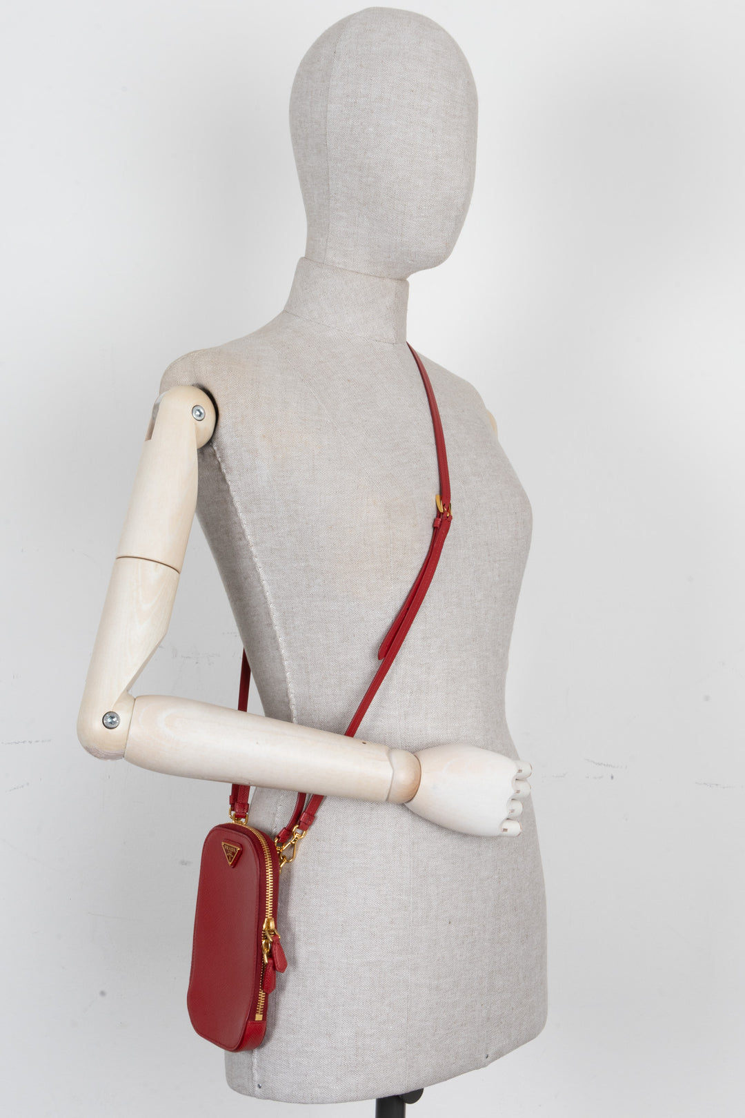 PRADA Phone Case Saffiano Red