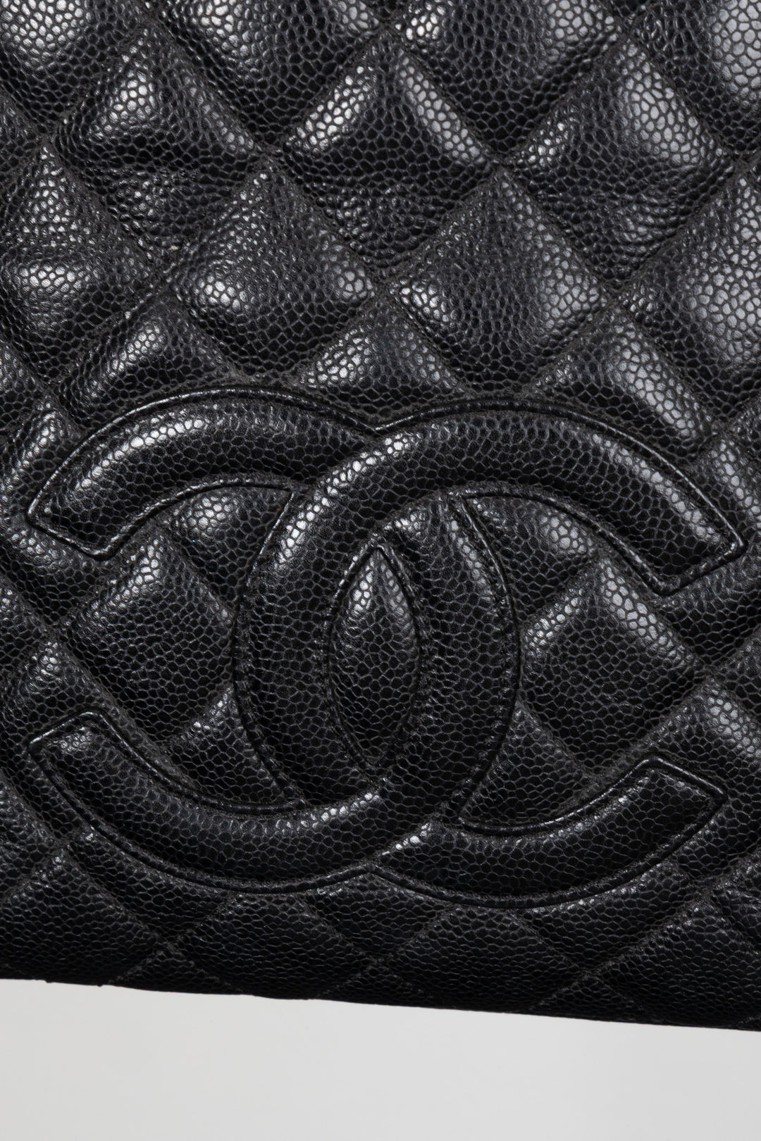 CHANEL PST Caviar Leather Black