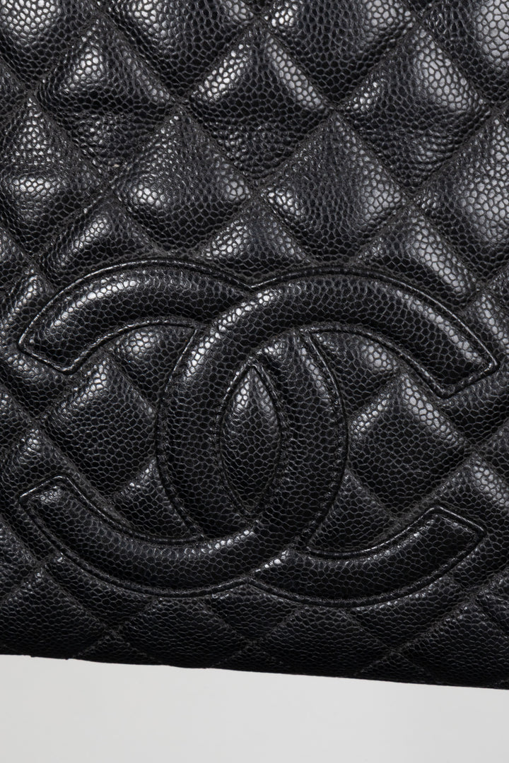 CHANEL PST Caviar Leather Black