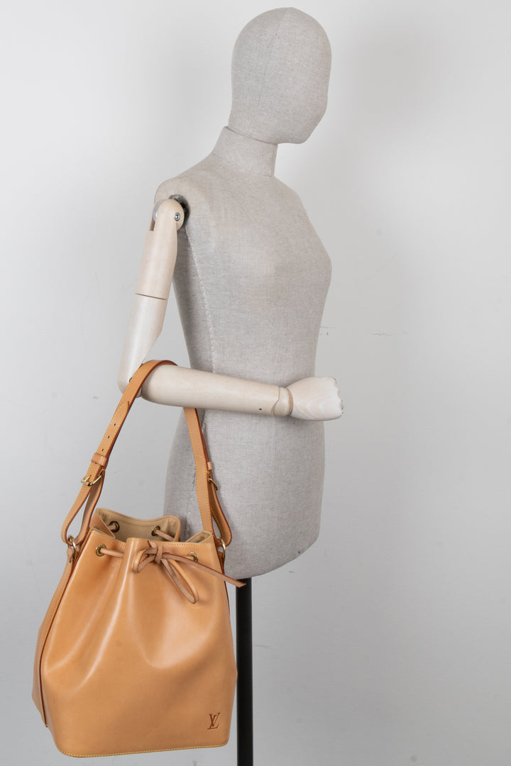 LOUIS VUITTON Petit Sac Noé Vachetta Nomade Leather