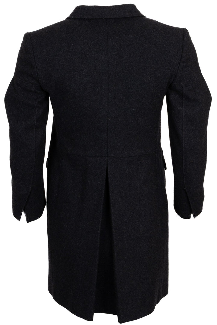 MIU MIU Manteau Court à Rabat Laine Anthracite