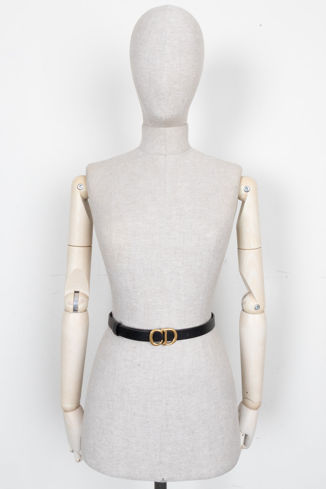 CHRISTIAN DIOR Saddle Belt Black