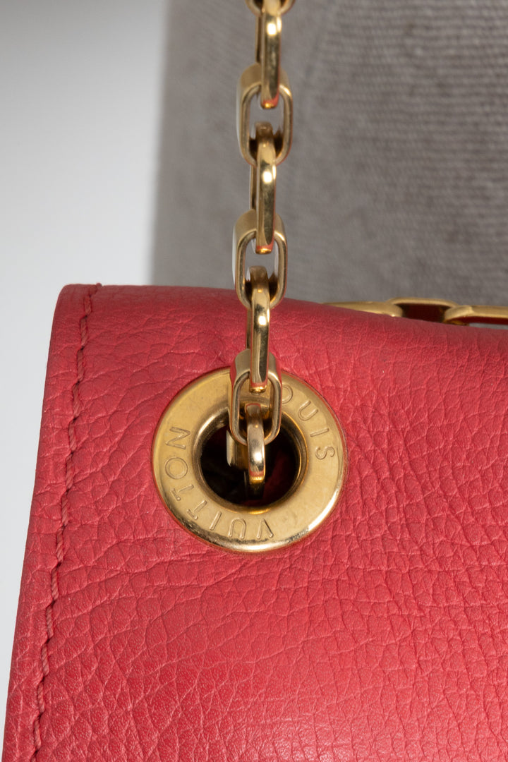 LOUIS VUITTON Pallas Chain Bag MNG Canvas Pink