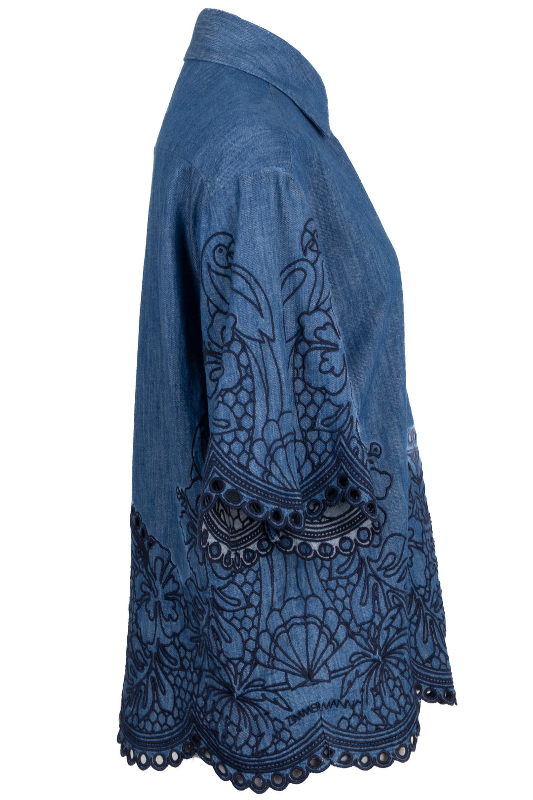 ZIMMERMANN Chemise en jean bleu