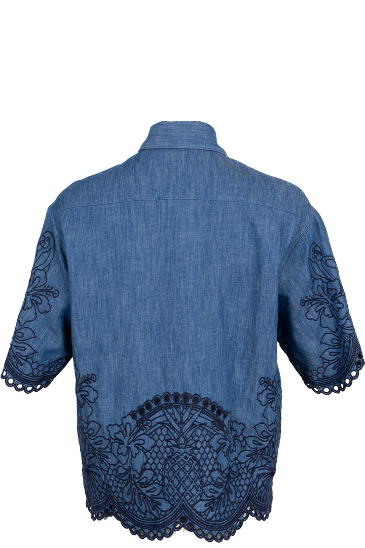 ZIMMERMANN Chemise en jean bleu