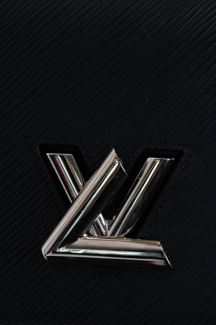 LOUIS VUITTON Twist Wallet on Chain Epi Black
