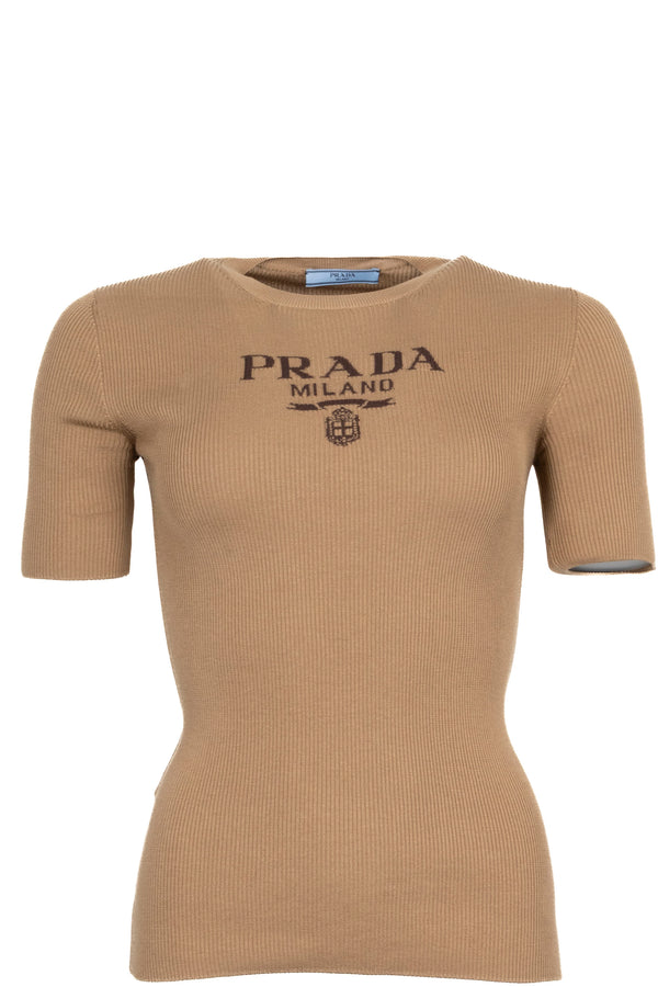 PRADA Logo Shirt Camel