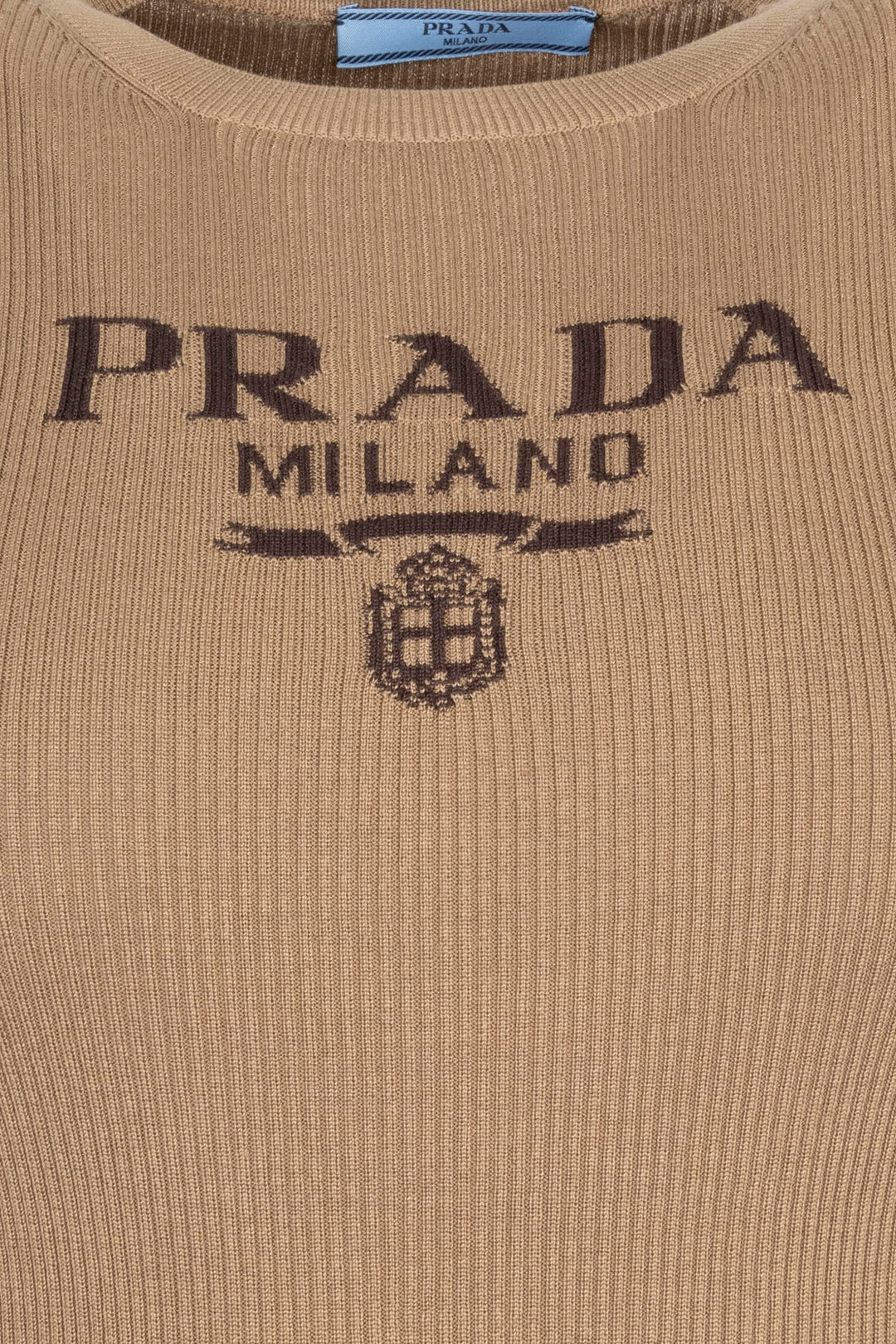 Chemise Prada Logo Camel