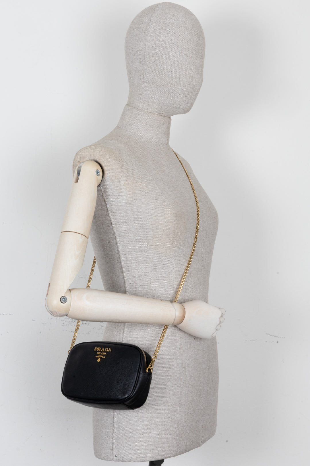 PRADA Belt Bag Saffiano Black