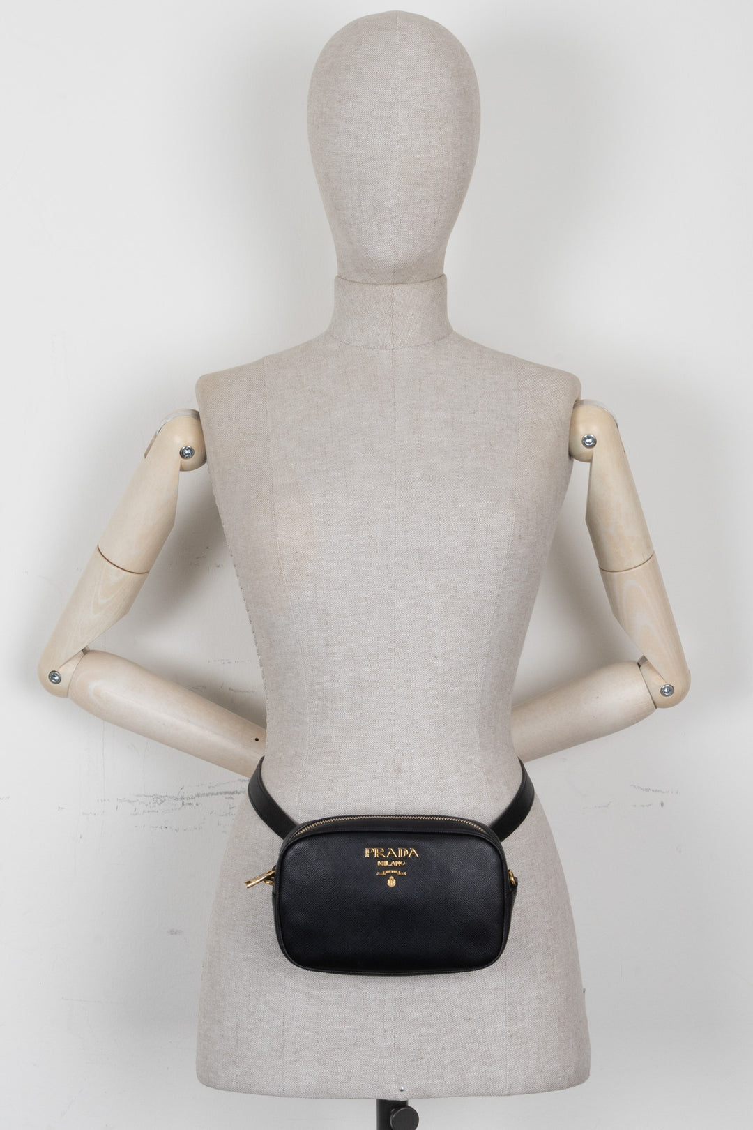 PRADA Belt Bag Saffiano Black