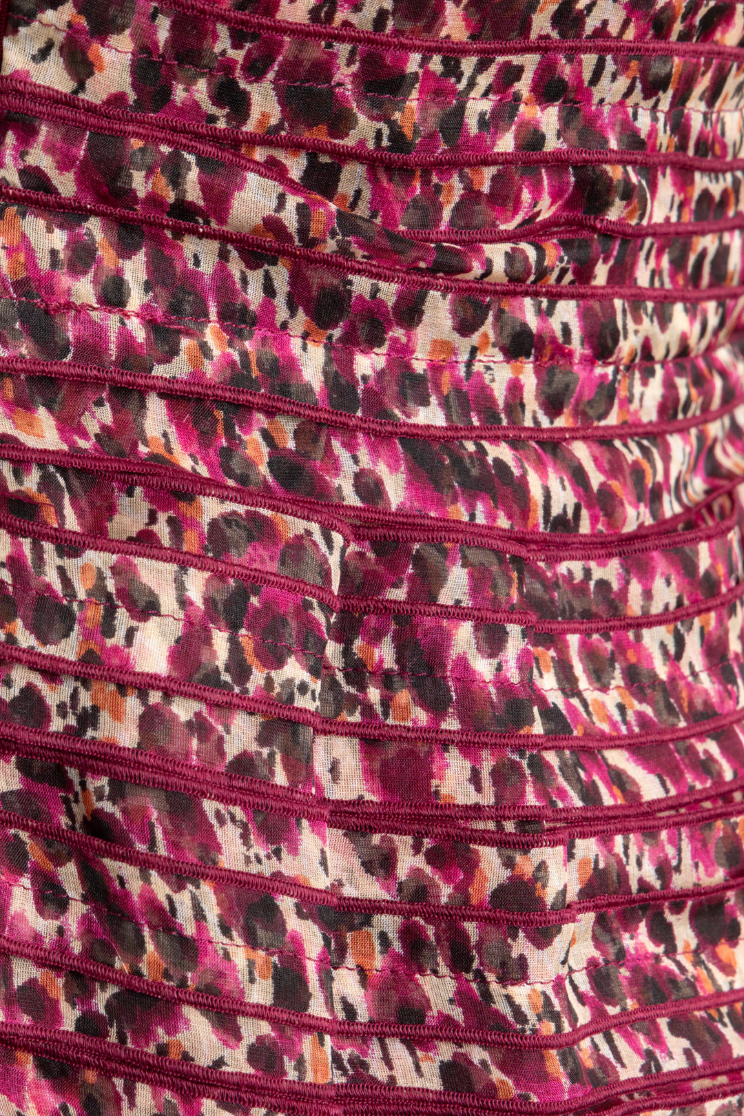 Robe plissée col en V en soie violette CHRISTIAN DIOR