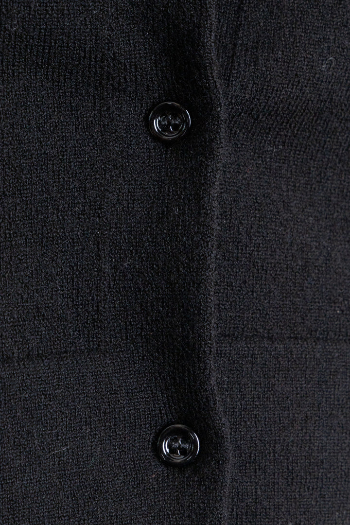 ALAÏA Cropped Cardigan Wool Black