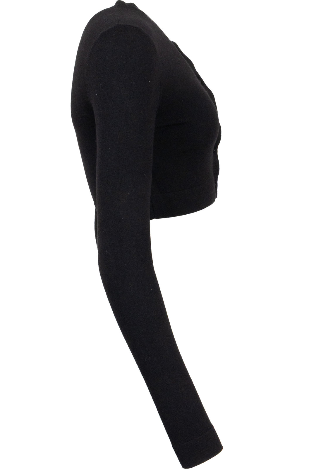 ALAÏA Cropped Cardigan Wool Black
