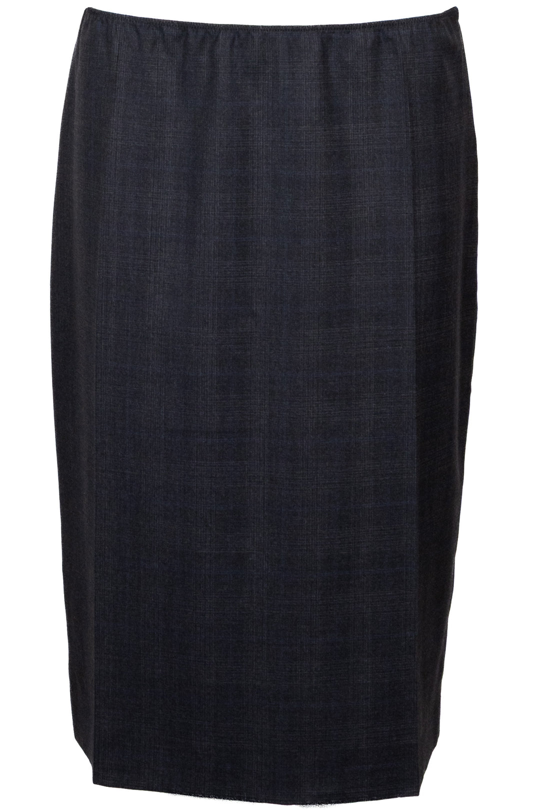PRADA Plaid Skirt Wool Grey