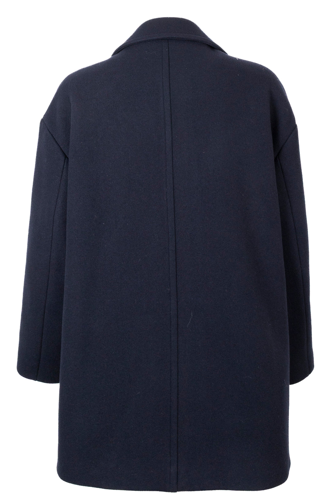 CELINE Double Breasted Peacoat Wool Navy