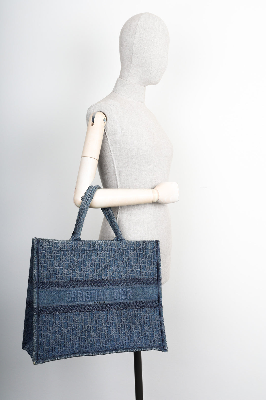 CHRISTIAN DIOR Book Tote Oblique Blue – REAWAKE - Main Image