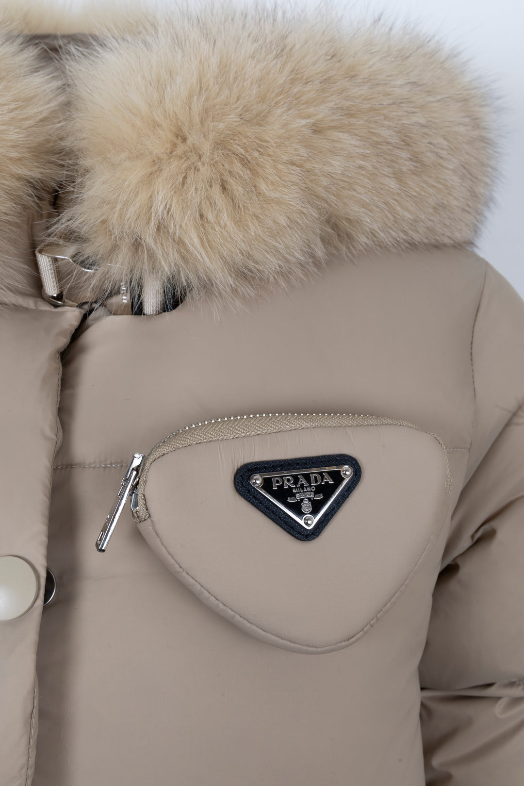 PRADA Puffer Jacket Beige