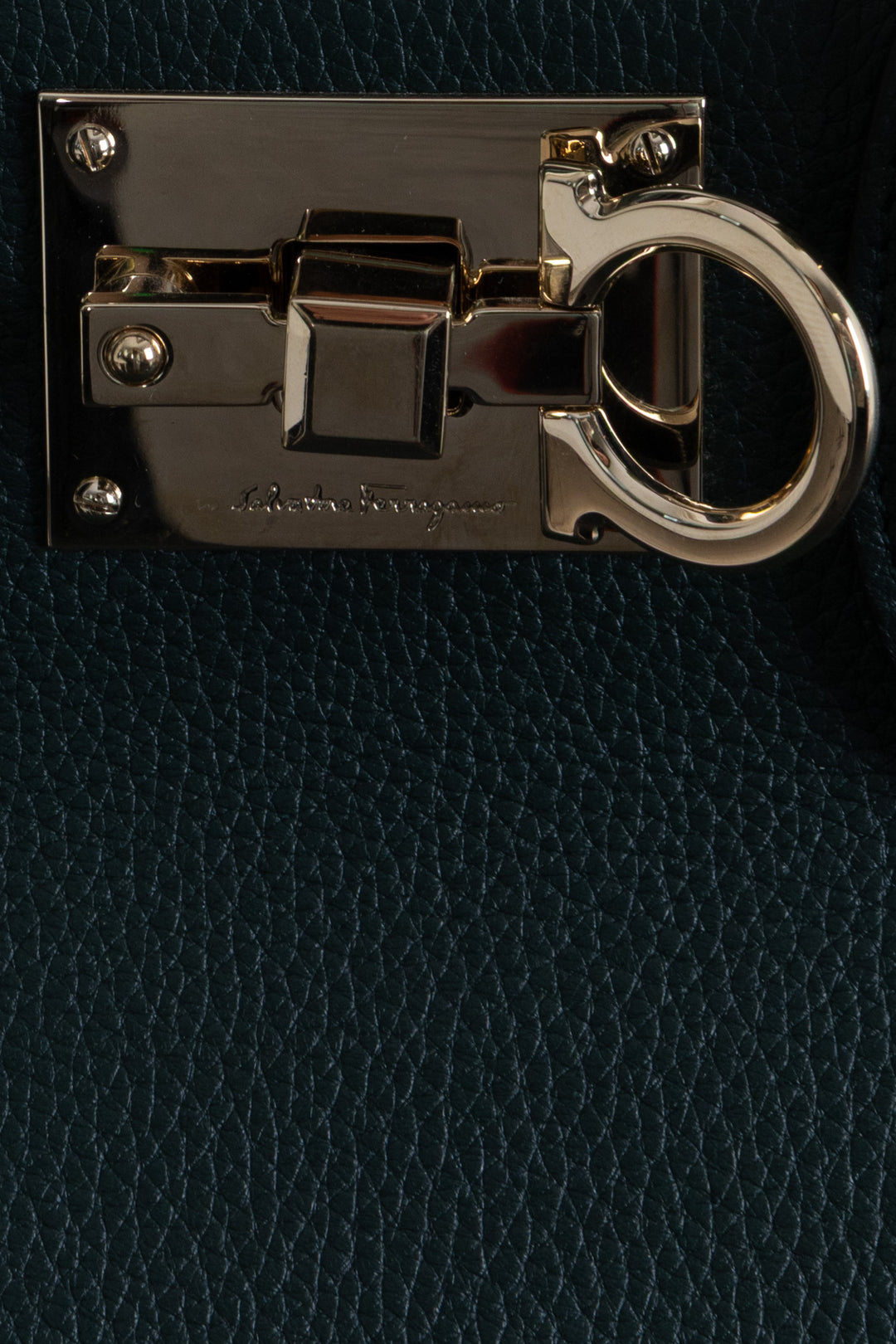 SALVATORE FERRAGAMO Medium Studio Hand Bag Moss Green