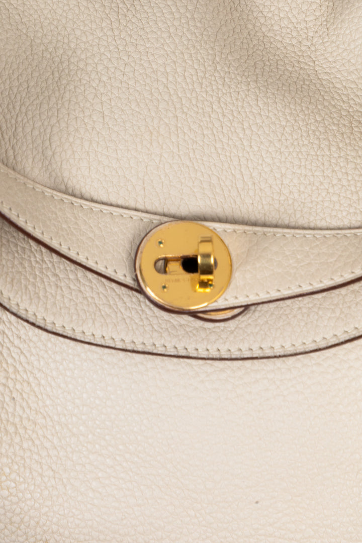 HERMÈS Lindy 30 Clemence Ivoire