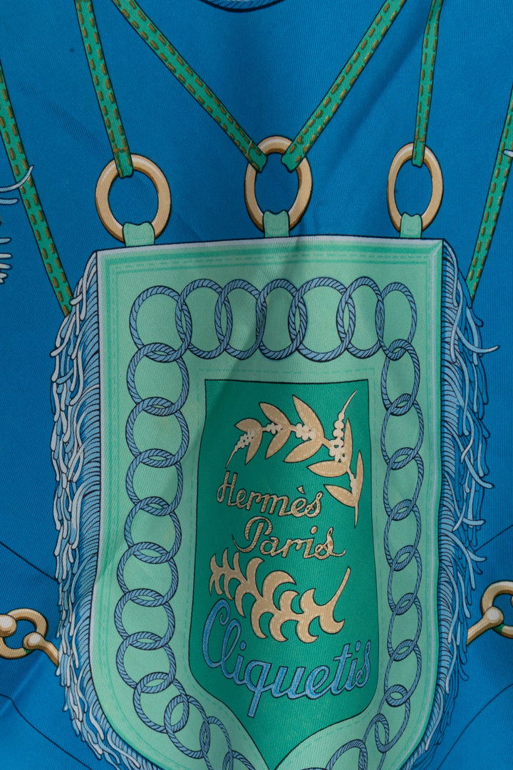 HERMÈS Cliquetis Carré 90 Silk Multicolor