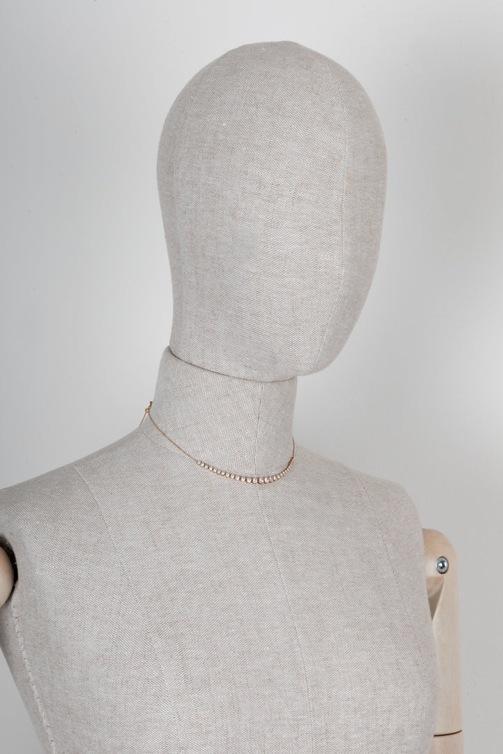STONE AND STRAND Let It Slide Diamond Necklace 18k Yellow Gold