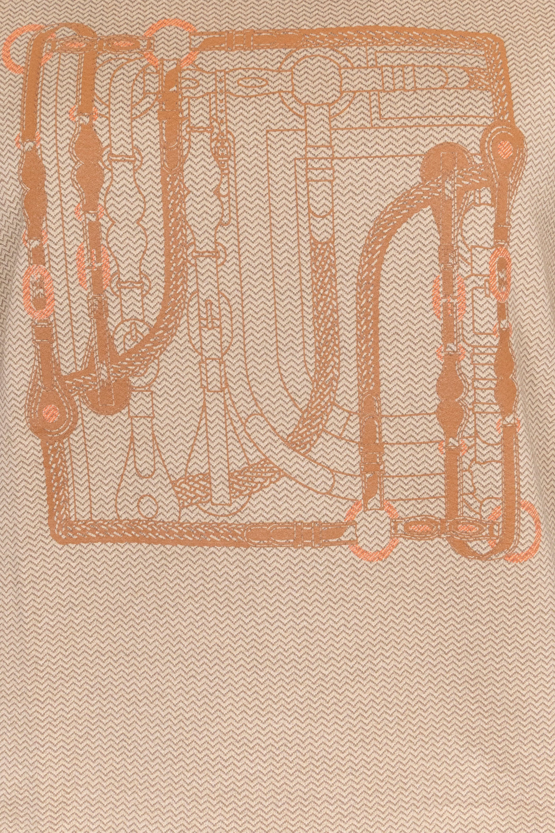Chemise Cartouche HERMÈS marron