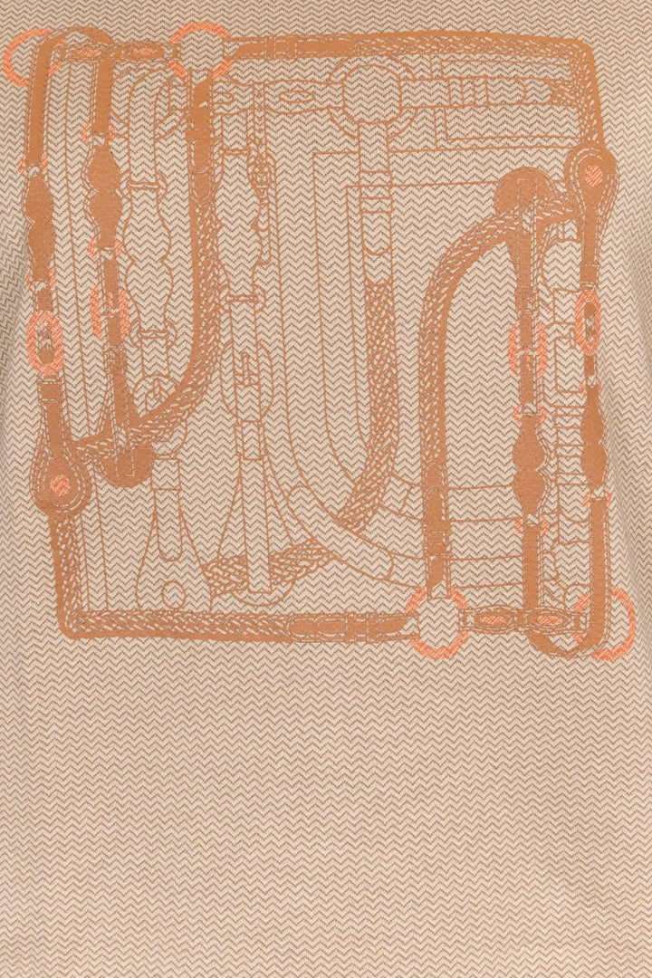 Chemise Cartouche HERMÈS marron