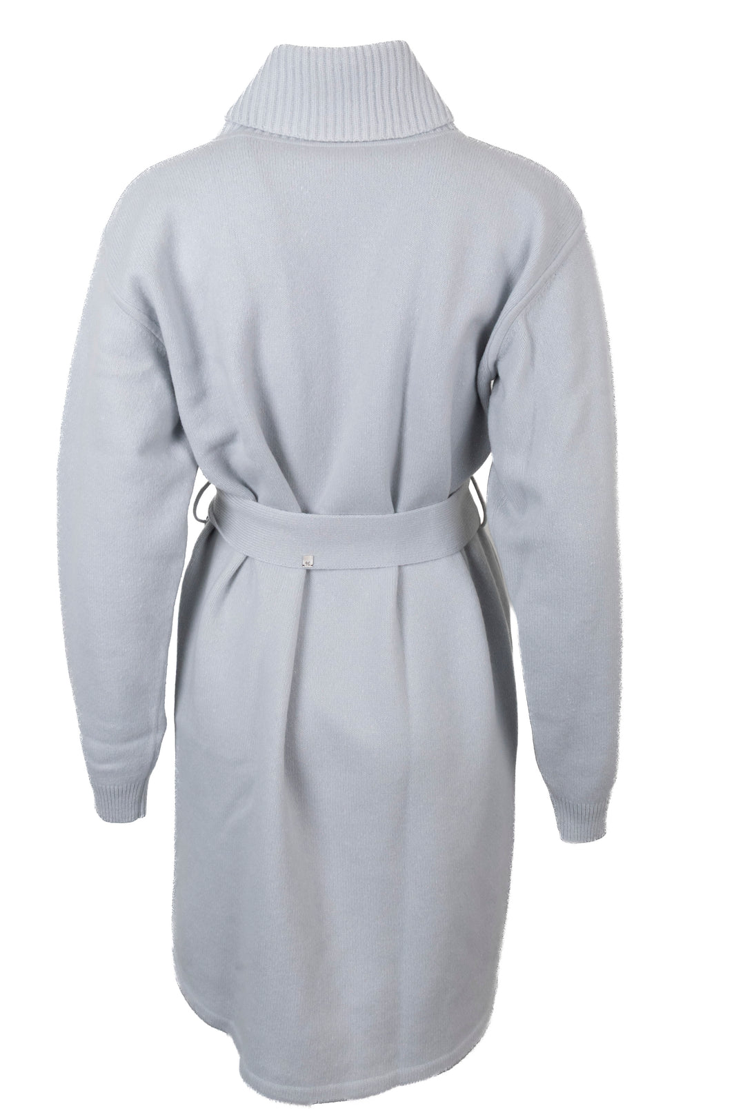 HERMÈS Brides de Gala Belted Twillaine Knit Dress Blanc Froid
