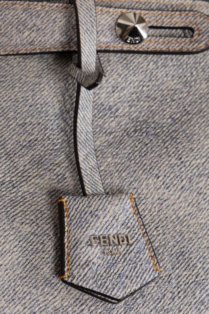 FENDI By The Way Soft Shoulder Bag Denim Look