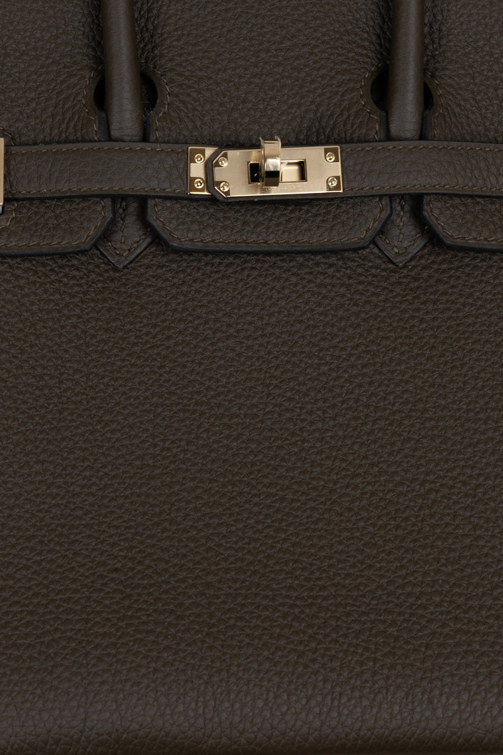 HERMÈS Birkin 25 Retourne Togo Loden Green PBHW