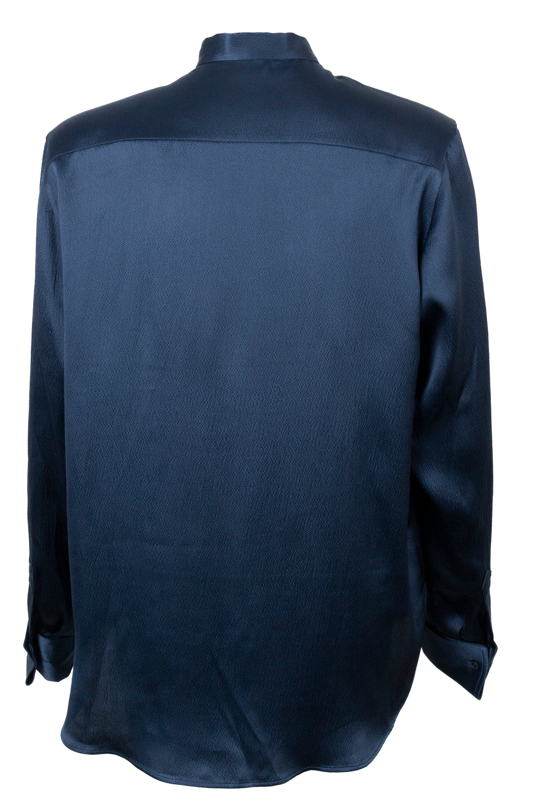 CHRISTIAN DIOR Pussy Bow Shirt Silk Petrol