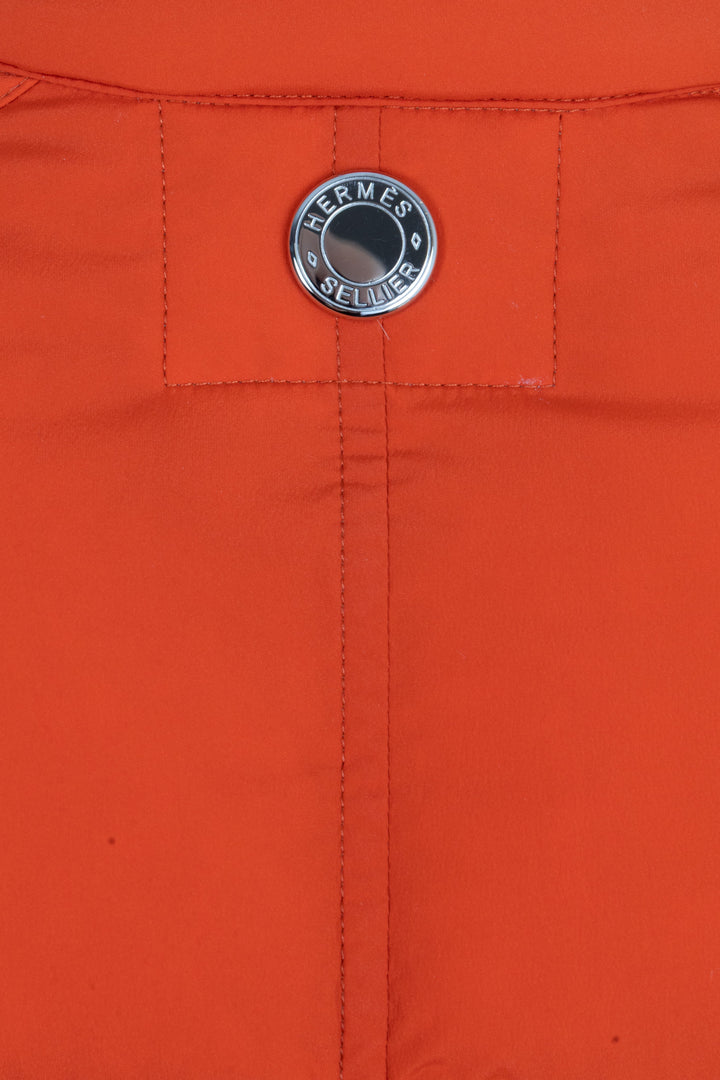 HERMÈS Doudoune extra-légère en nylon orange