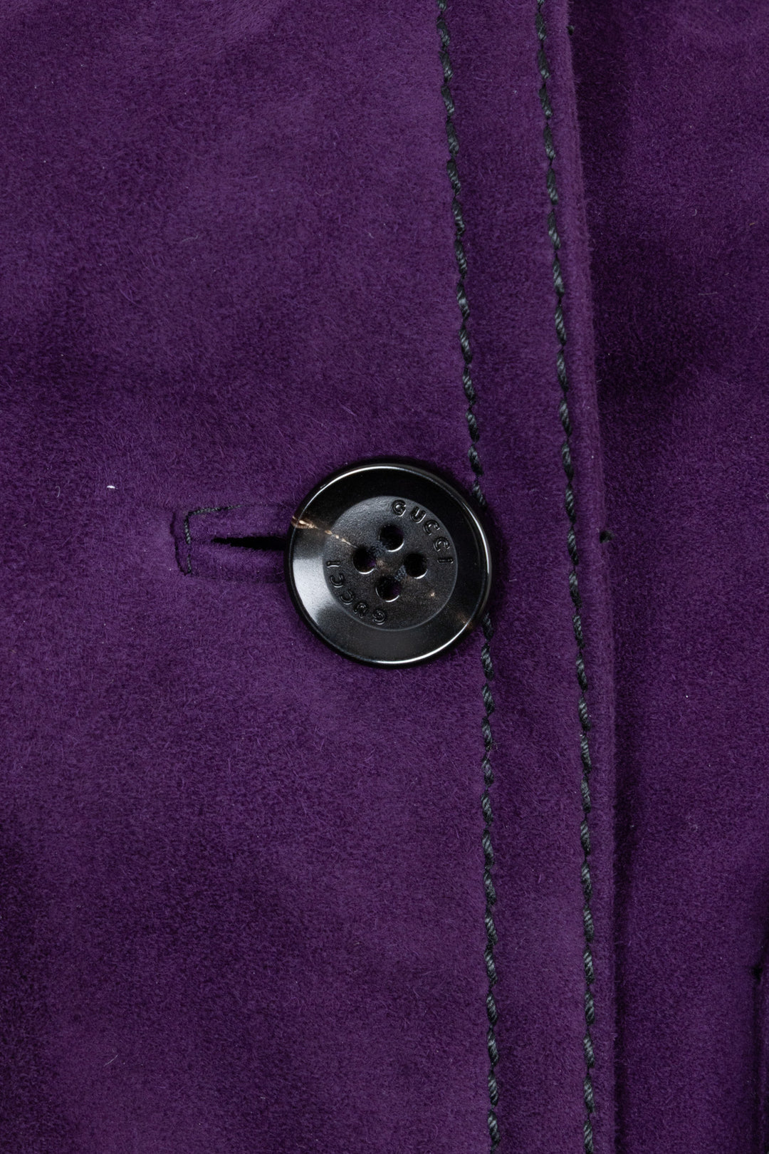 GUCCI Madonna Jacket Suede Purple