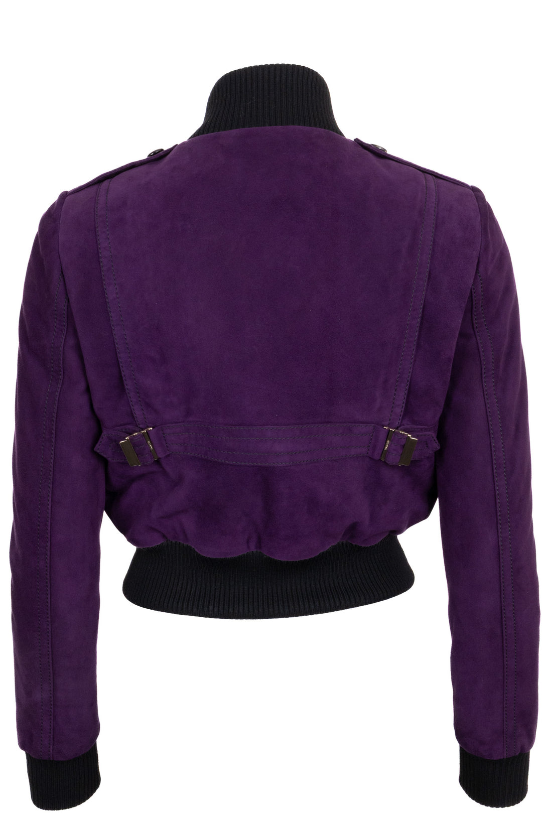 GUCCI Madonna Jacket Suede Purple