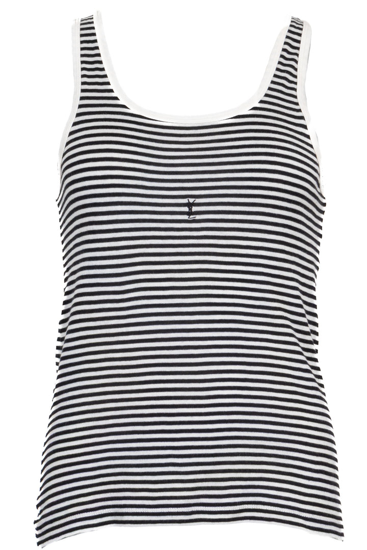 SAINT LAURENT Cassandre Tank Top Black