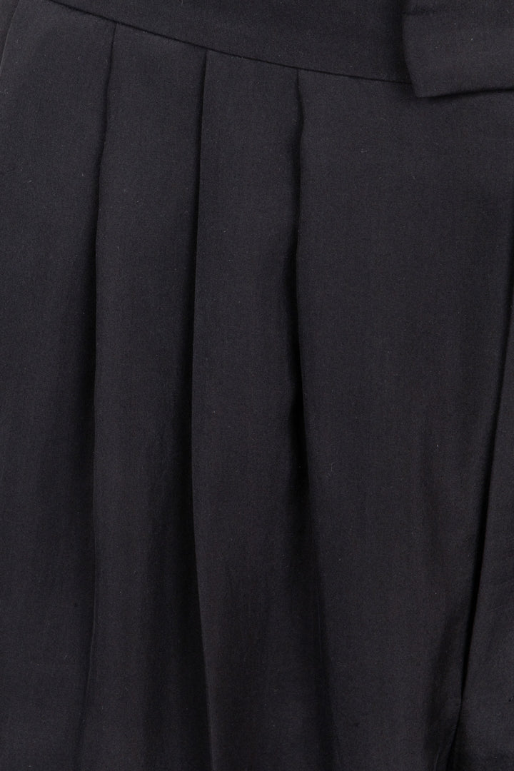 SAINT LAURENT 2025 Pleated Pants Silk Black