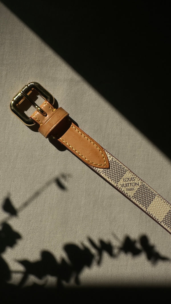LOUIS VUITTON Belt Damier Azur