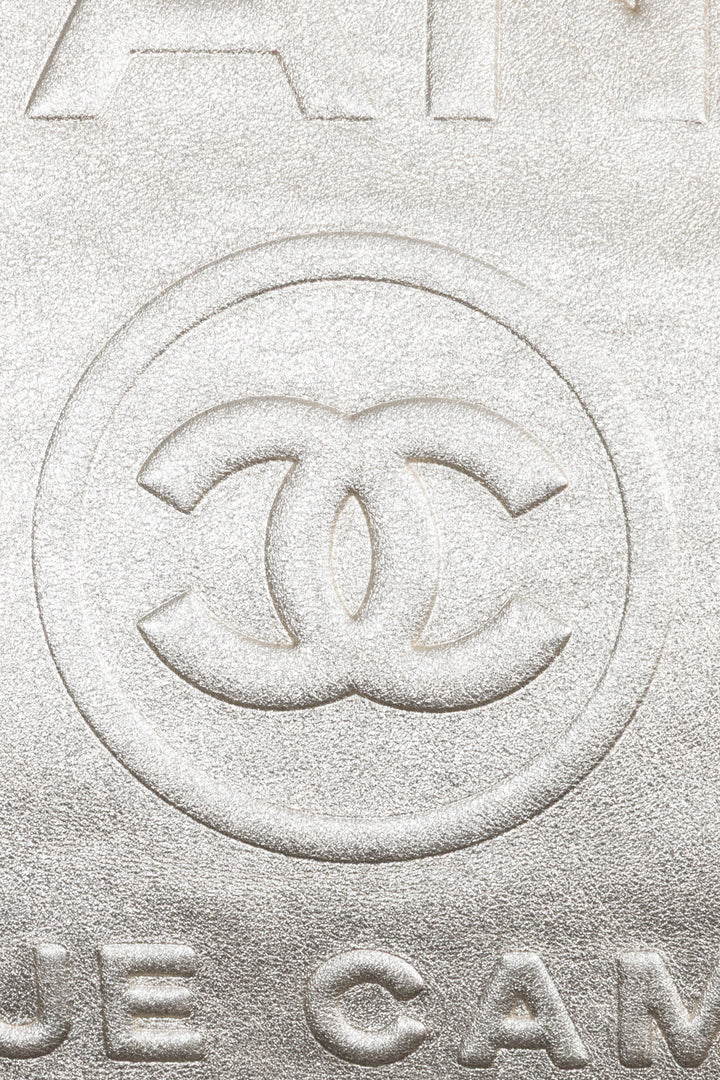 CHANEL Deauville Tote Medium Calfskin Gold