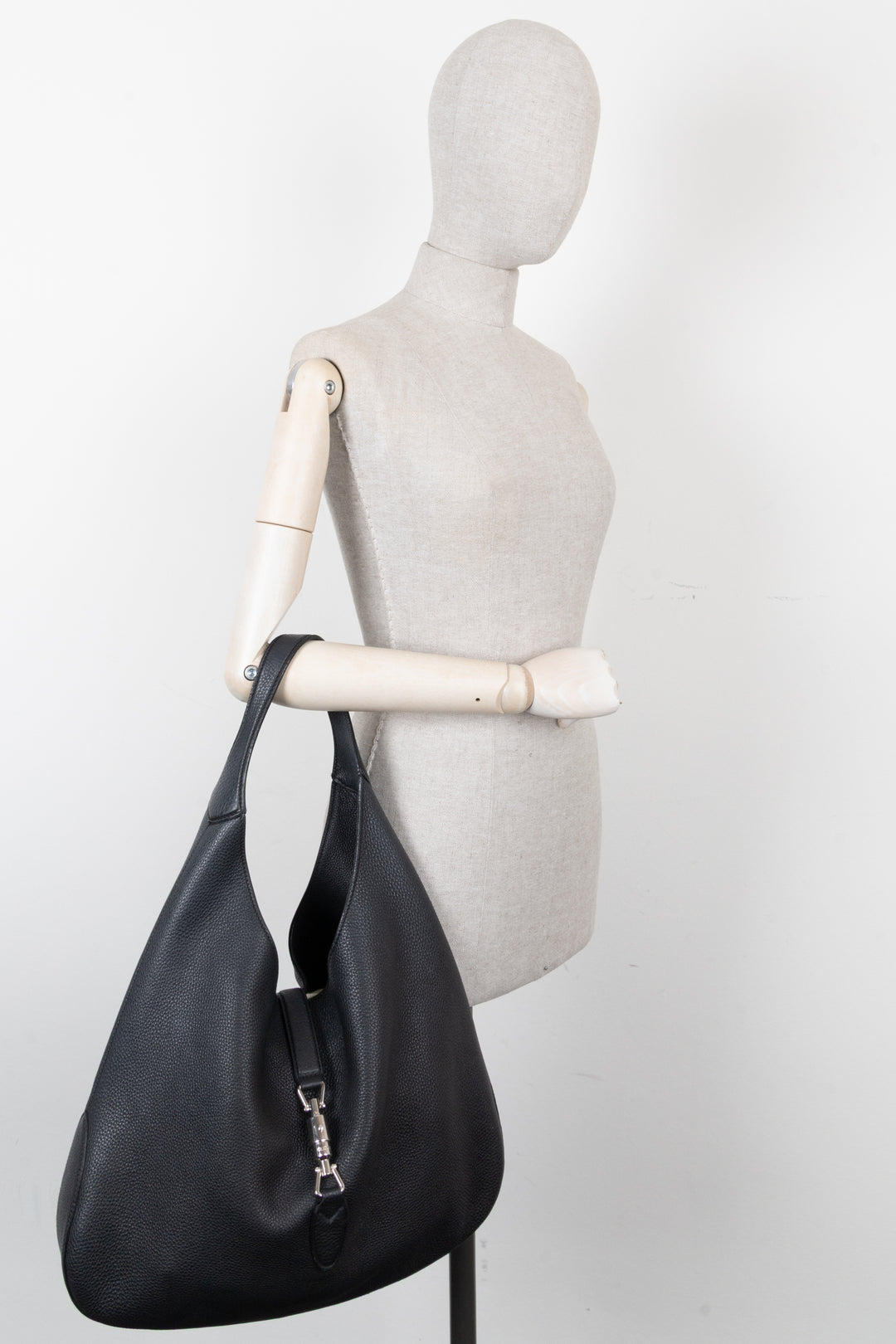 GUCCI Jackie Soft Hobo Bag Large Black