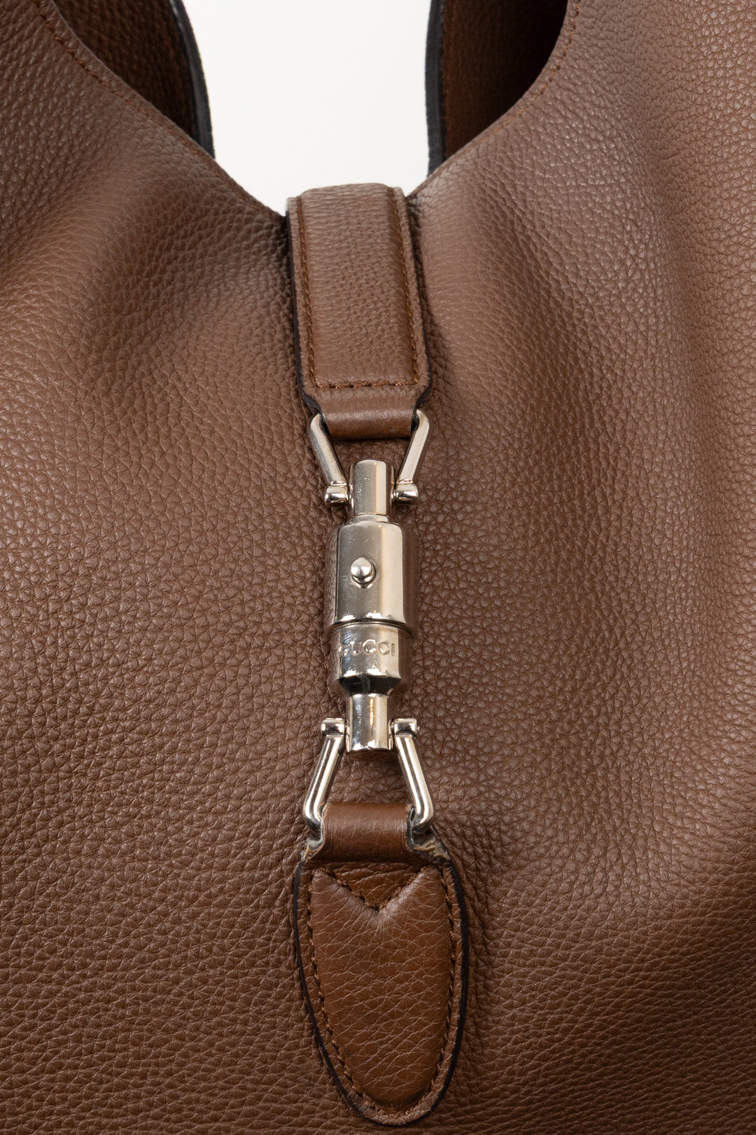 GUCCI Jackie Soft Hobo Bag Large Brown