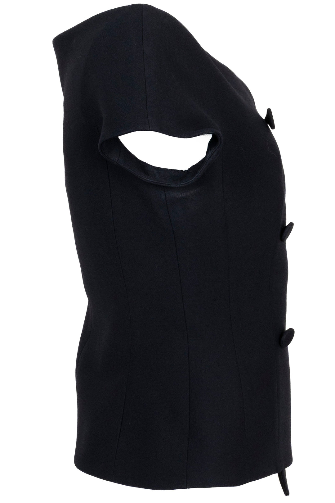 CHRISTIAN DIOR Off The Shoulder Bar Jacket Wool Black