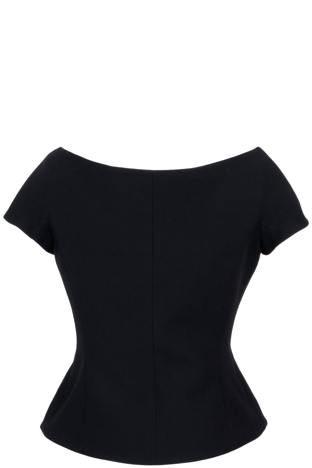 CHRISTIAN DIOR Off The Shoulder Bar Jacket Wool Black