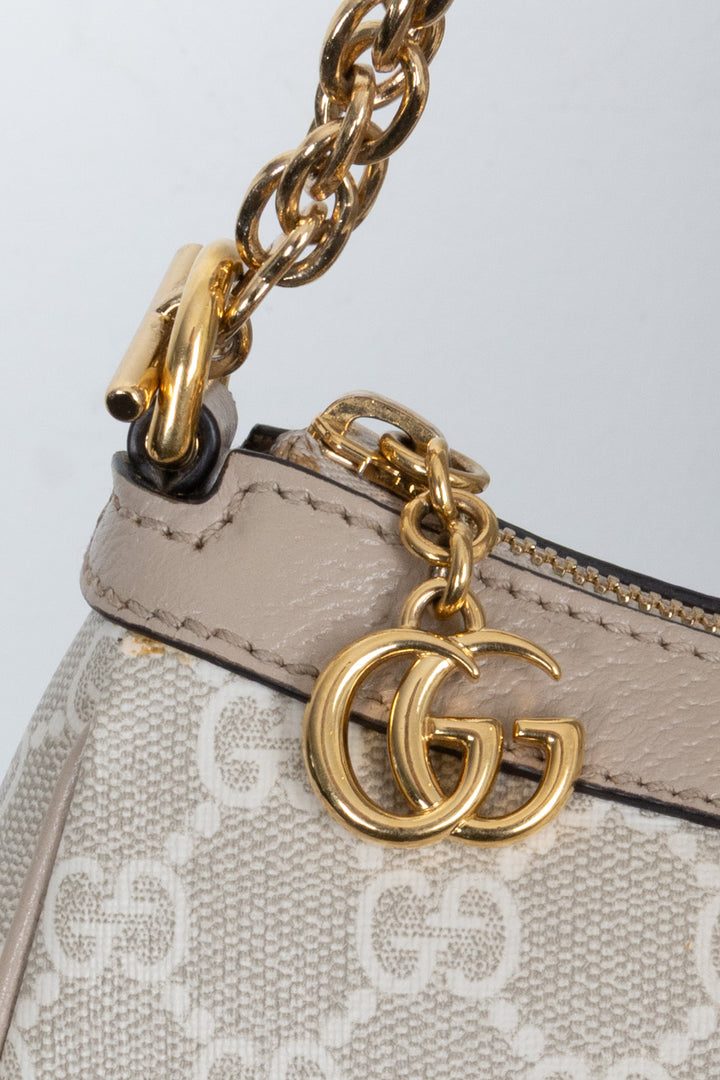 GUCCI Ophidia Shoulder Bag Small Supreme Beige
