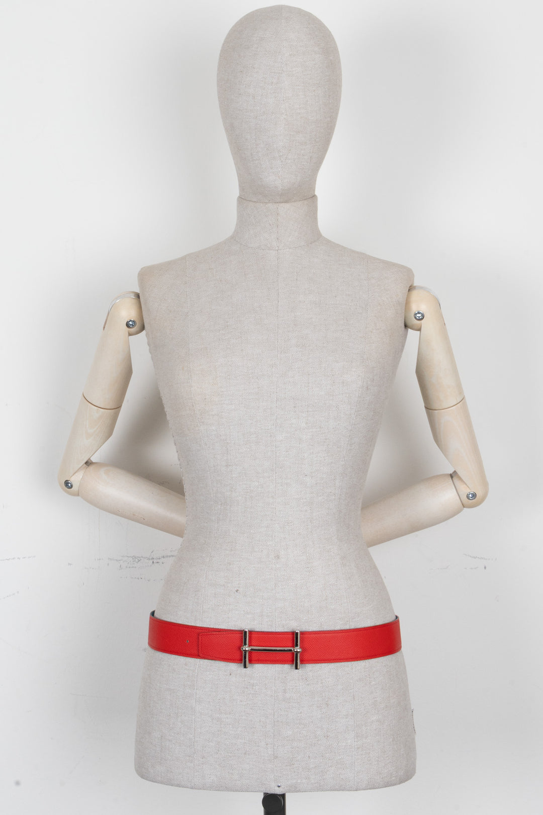 HERMÈS Reversible H D'Ancre Belt Epsom Red