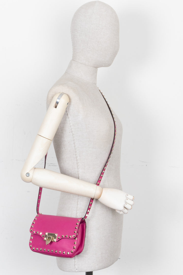 VALENTINO Rockstud Crossbody Bag Pink