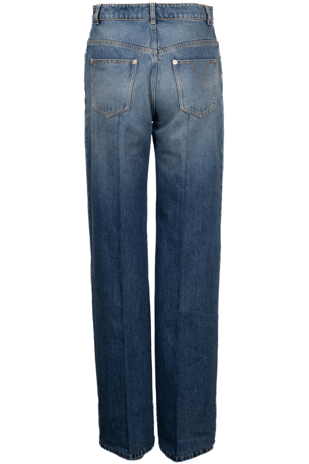 LOUIS VUITTON Pleated LV Logo Denim Blue