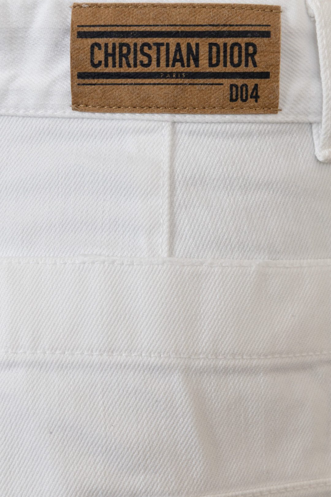 CHRISTIAN DIOR D04 Straight Jeans Denim White