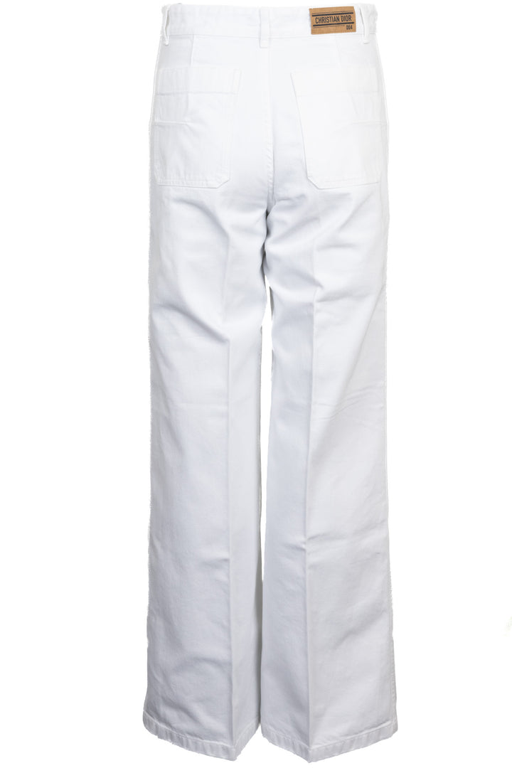 CHRISTIAN DIOR D04 Straight Jeans Denim White
